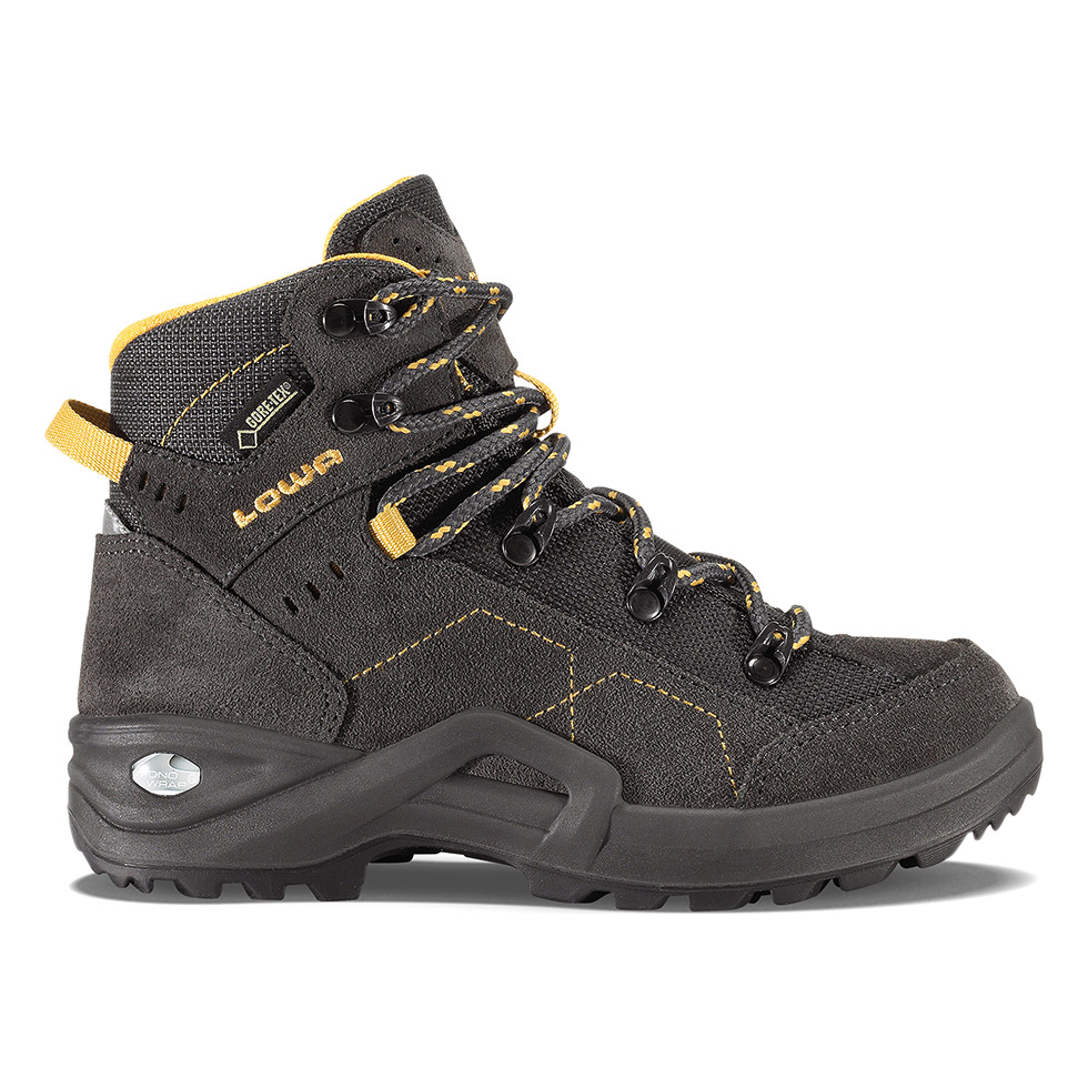 Scarponi Bambino Lowa Kody III GTX Mid Grigie Scuro/Gialle OFVCHI-386